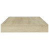 Panneaux bibliothèque 4 pcs Chêne sonoma 100x10x1,5cm Aggloméré 
