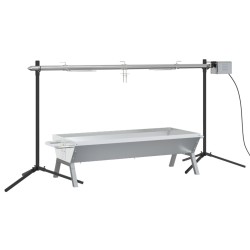 Ensemble de grille et de plateau automatique pour barbecue inox 