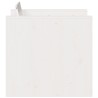 Salon de jardin 2 pcs blanc bois de pin massif 