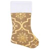 Jupe de sapin de Noël de luxe avec chaussette Jaune 150cm Tissu 