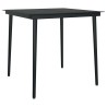 Ensemble à manger jardin coussins 5 pcs gris poly rotin verre 