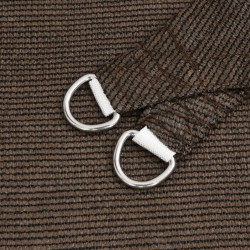 Voile d'ombrage 160 g/m² Marron 3x4x5 m PEHD 