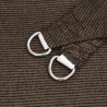 Voile d'ombrage 160 g/m² Marron 3x4x5 m PEHD 
