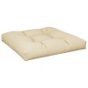 Coussin de canapé palette beige 70x70x12 cm 