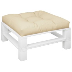Coussin de canapé palette beige 70x70x12 cm 