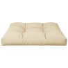 Coussin de canapé palette beige 70x70x12 cm 
