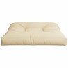 Coussin de canapé palette beige 70x70x12 cm 