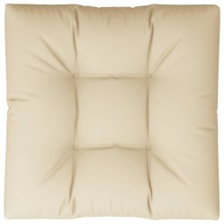 Coussin de canapé palette beige 70x70x12 cm 