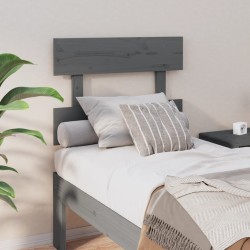 Tête de lit Gris 103,5x3x81 cm Bois massif de pin 