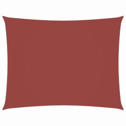 Voile de parasol tissu oxford rectangulaire 2x3,5 m terre cuite 