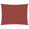 Voile de parasol tissu oxford rectangulaire 2x3,5 m terre cuite 