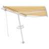 Auvent automatique sur pied 300x250 cm Jaune/Blanc 