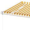 Auvent automatique sur pied 300x250 cm Jaune/Blanc 