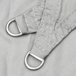 Voile d'ombrage gris clair 4,5x4,5x4,5 m 100% polyester oxford 