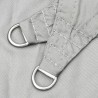 Voile d'ombrage gris clair 4,5x4,5x4,5 m 100% polyester oxford 