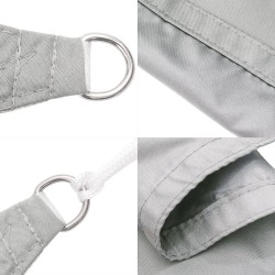 Voile d'ombrage gris clair 4,5x4,5x4,5 m 100% polyester oxford 