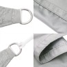 Voile d'ombrage gris clair 4,5x4,5x4,5 m 100% polyester oxford 