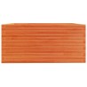 Jardinière cire marron 100x100x49,5 cm bois de pin massif 