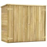 Abri à outils de jardin 135x60x123 cm Pinède imprégnée 