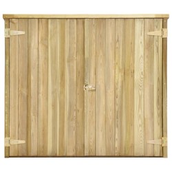 Abri à outils de jardin 135x60x123 cm Pinède imprégnée 