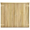 Abri à outils de jardin 135x60x123 cm Pinède imprégnée 