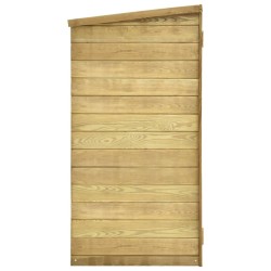 Abri à outils de jardin 135x60x123 cm Pinède imprégnée 