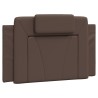 Lit avec matelas marron 80x200 cm similicuir 