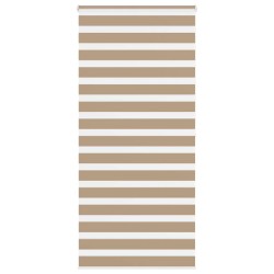 Store zèbre marron sable largeur du tissu 100,9 cm polyester 