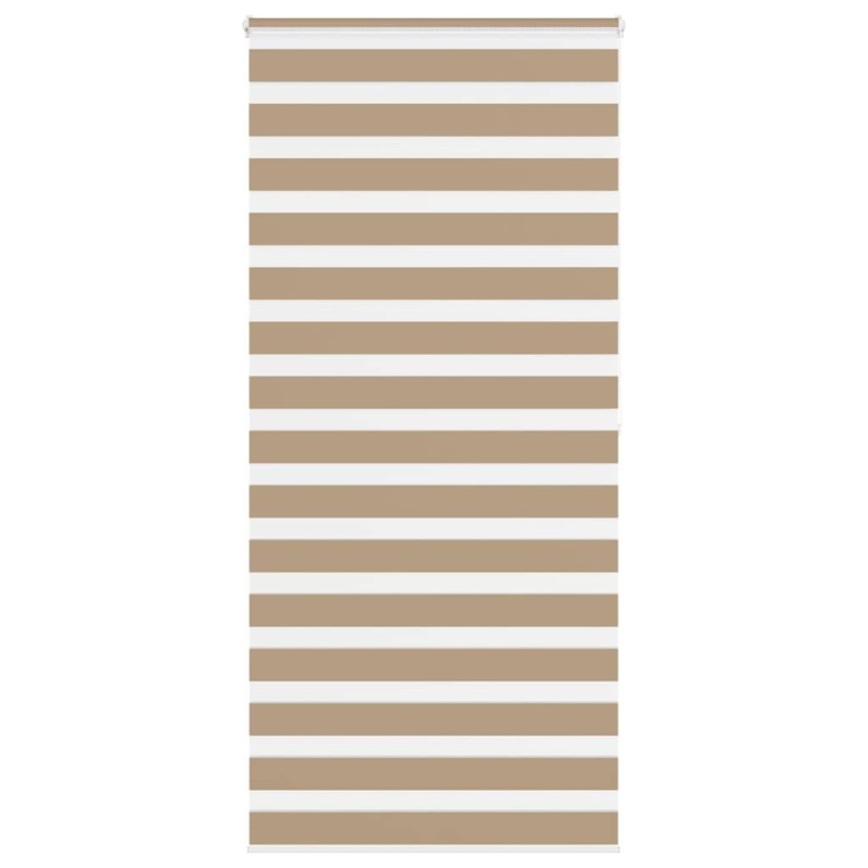 Store zèbre marron sable largeur du tissu 100,9 cm polyester 