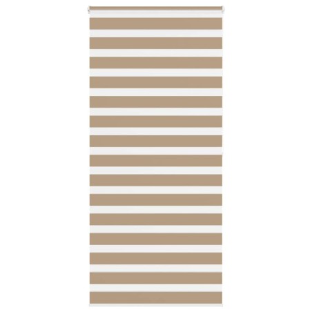 Store zèbre marron sable largeur du tissu 100,9 cm polyester 
