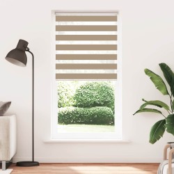 Store zèbre marron sable largeur du tissu 100,9 cm polyester 