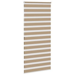 Store zèbre marron sable largeur du tissu 100,9 cm polyester 