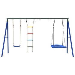 Jeu d'extérieur de balançoire échelle et balançoire nid 