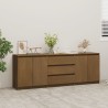 Armoire d'appoint Marron miel 180x36x65 cm Bois de pin massif 