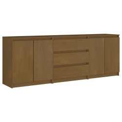 Armoire d'appoint Marron miel 180x36x65 cm Bois de pin massif 