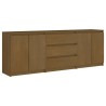 Armoire d'appoint Marron miel 180x36x65 cm Bois de pin massif 