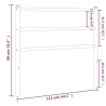 Tête de lit métal blanc 100 cm 