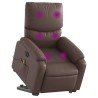 Fauteuil inclinable de massage électrique marron similicuir 