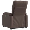 Fauteuil inclinable de massage électrique marron similicuir 