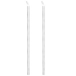 Clôture à mailles avec poteaux Acier galvanisé 25x1,5 m Argenté 