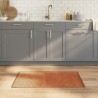 Tapis rectangulaire marron 60x100 cm bambou 