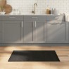 Tapis rectangulaire noir 60x100 cm bambou 