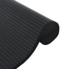 Tapis rectangulaire noir 60x100 cm bambou 