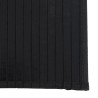 Tapis rectangulaire noir 60x100 cm bambou 