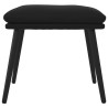 Repose-pied Noir 45x29,5x35 cm Velours 