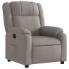 Fauteuil inclinable électrique Taupe Tissu 