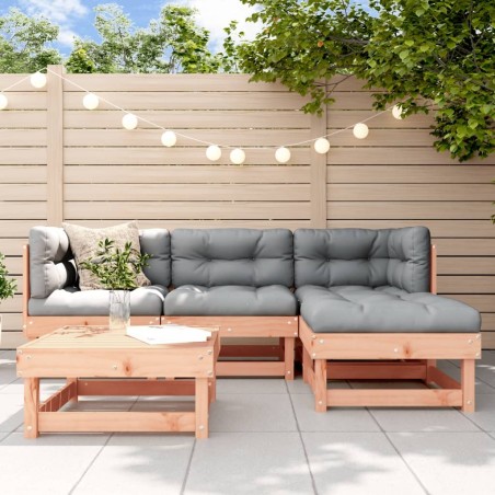 Salon de jardin 5 pcs bois massif douglas 