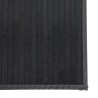 Tapis rectangulaire gris 60x100 cm bambou 
