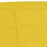 Ensemble de canapés 3 pcs avec coussins Jaune clair Tissu 