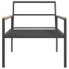 Salon de jardin avec coussins 4 pcs anthracite acier 